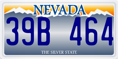 NV license plate 39B464