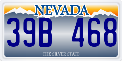 NV license plate 39B468