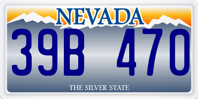 NV license plate 39B470