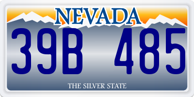 NV license plate 39B485