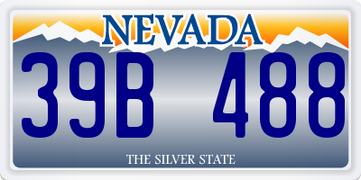 NV license plate 39B488