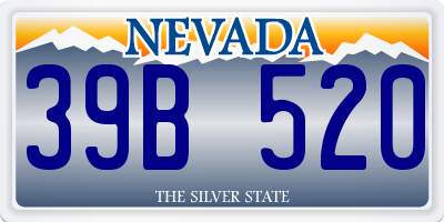 NV license plate 39B520