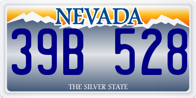 NV license plate 39B528