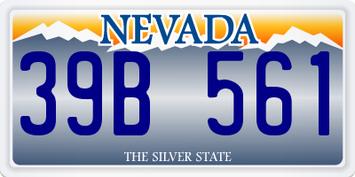 NV license plate 39B561