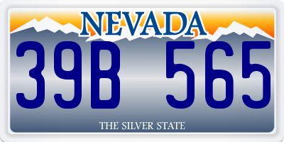 NV license plate 39B565