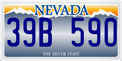 NV license plate 39B590
