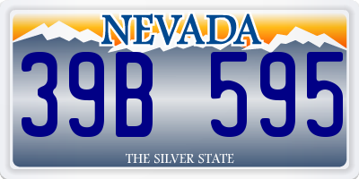 NV license plate 39B595