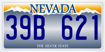 NV license plate 39B621