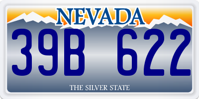 NV license plate 39B622