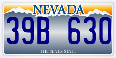 NV license plate 39B630