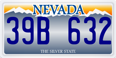 NV license plate 39B632
