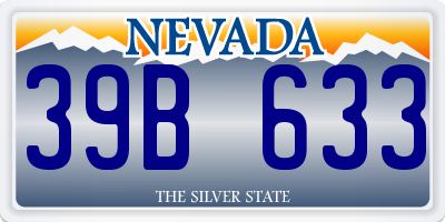 NV license plate 39B633