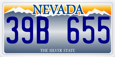 NV license plate 39B655