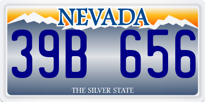 NV license plate 39B656