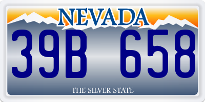 NV license plate 39B658