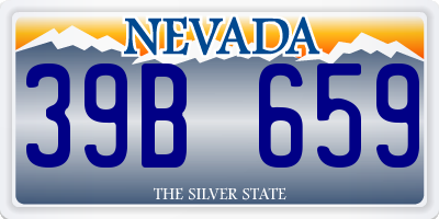 NV license plate 39B659