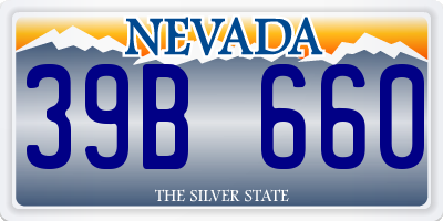 NV license plate 39B660