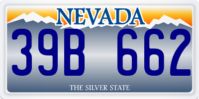 NV license plate 39B662