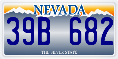 NV license plate 39B682