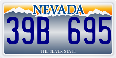 NV license plate 39B695