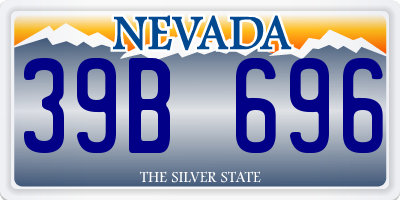 NV license plate 39B696