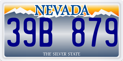 NV license plate 39B879