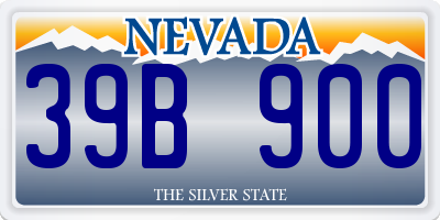 NV license plate 39B900