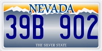 NV license plate 39B902