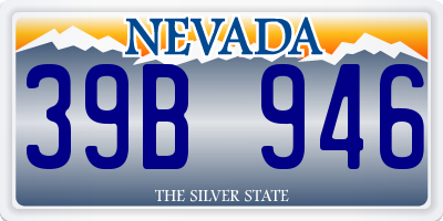 NV license plate 39B946