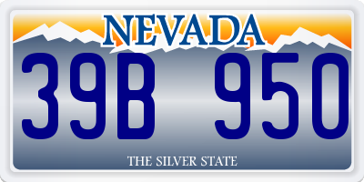 NV license plate 39B950