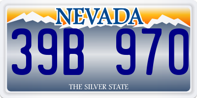 NV license plate 39B970