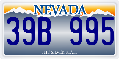 NV license plate 39B995