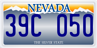 NV license plate 39C050