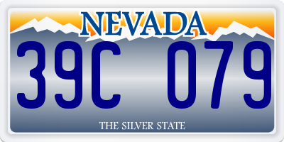 NV license plate 39C079