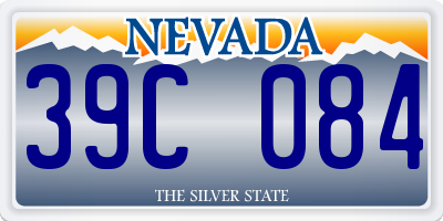 NV license plate 39C084