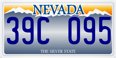 NV license plate 39C095