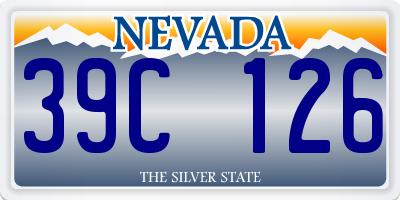NV license plate 39C126