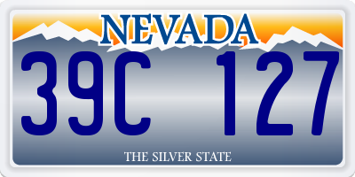 NV license plate 39C127