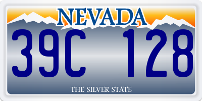 NV license plate 39C128