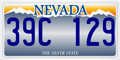 NV license plate 39C129