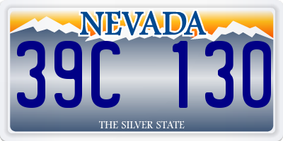 NV license plate 39C130