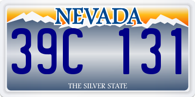 NV license plate 39C131