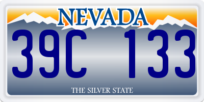 NV license plate 39C133