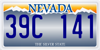NV license plate 39C141