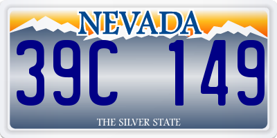 NV license plate 39C149
