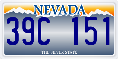 NV license plate 39C151