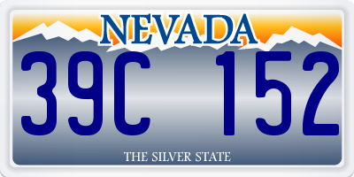 NV license plate 39C152