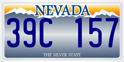NV license plate 39C157