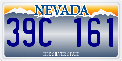 NV license plate 39C161