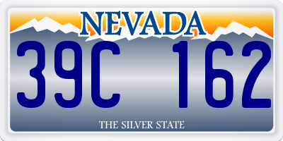 NV license plate 39C162